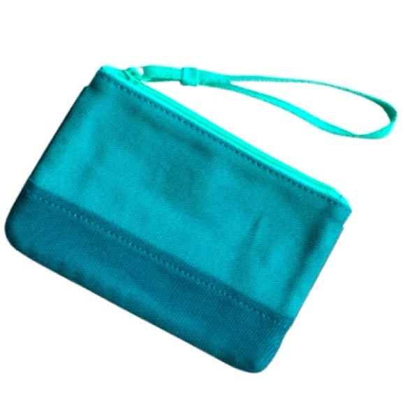 LANDSEND Canvas Pouch 7.75”x5.25” Sturdy Wristlet, Make Up Bag, Fashion Clutch - Picture 2 of 5